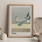 yoga kobiecy plakat