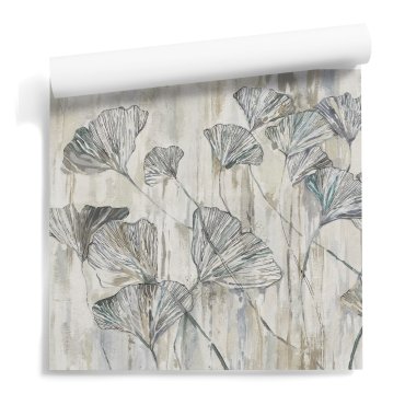 pastel ginkgo tapeta w liście
