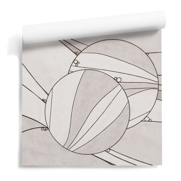 watercolor balls tapeta geometryczna