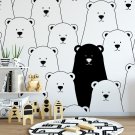 Tapeta dziecięca - BEARS FRIENDS Tapeta dziecięca - BEARS FRIENDS