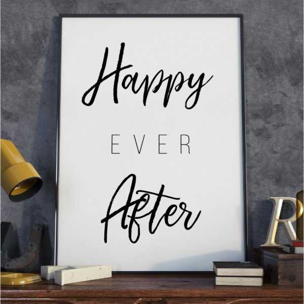 Plakat w ramie - Happy Ever After