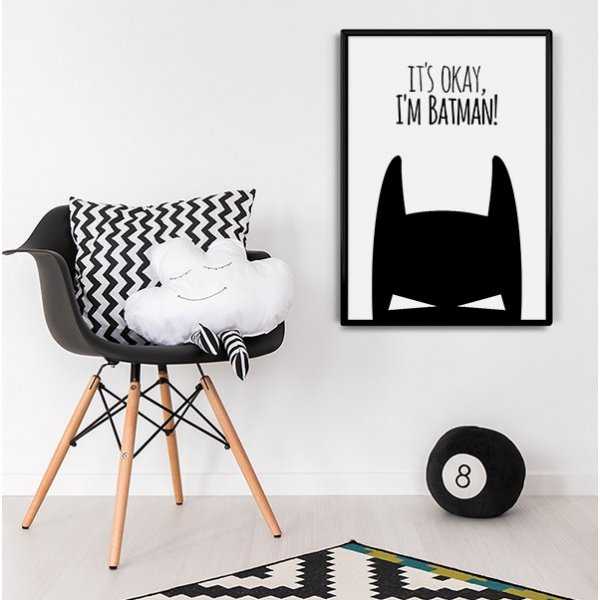 It's okay, I'm Batman! - Plakat designerski
