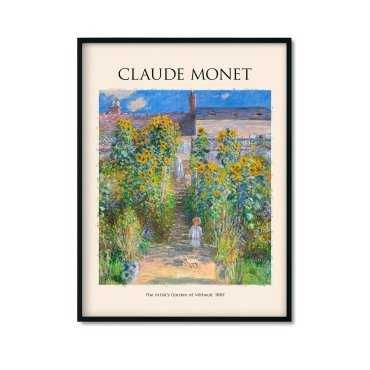 Plakat reprodukcja Ogród artysty w Vetheuil - Claude Monet