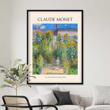 Plakat reprodukcja Ogród artysty w Vetheuil - Claude Monet