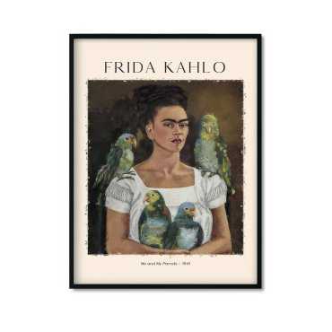 Plakat Reprodukcja obrazu "Ja i moje papugi"