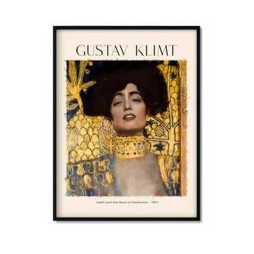 Plakat w ramie "Judyta z głową Holofernesa" - Gustav Klimt