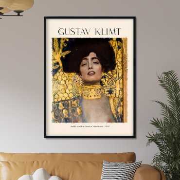 Plakat w ramie "Judyta z głową Holofernesa" - Gustav Klimt