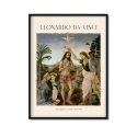 "Chrzest Chrystusa" plakat w ramie reprodukcja Leonardo da Vinci
