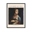 Plakat reprodukcja obrazu "Dama z gronostajem" Leonardo da Vinci