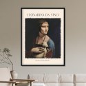 Plakat reprodukcja obrazu Leonardo da Vinci "Dama z łasicą"