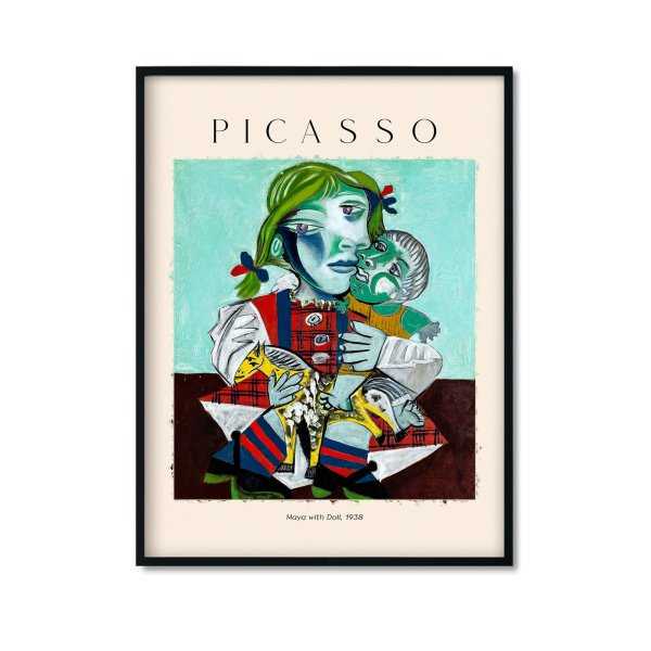 "Maja z lalką" Reprodukcja obrazu Picasso "Maja z lalką" Reprodukcja obrazu Picasso