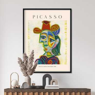 plakat w ramie reprodukcja Pablo Picasso "Popiersia kobiety"