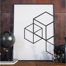 Plakat w ramie - Minimalist Cubes