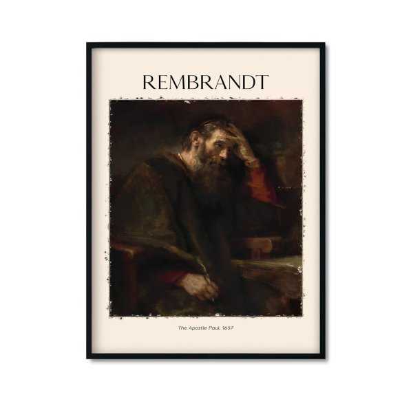 Plakat w ramie z reprodukcją obrazu Rembrandta "Paweł Apostoł" Plakat w ramie z reprodukcją obrazu Rembrandta "Paweł Apostoł"
