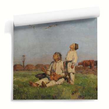 "Bocian" tapeta ścienna reprodukcja obrazu