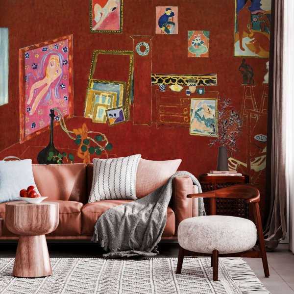 "The Red Studio" Reprodukcja obrazu Henri Matisse - tapeta ścienna "The Red Studio" Reprodukcja obrazu Henri Matisse - tapeta ścienna