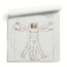 Tapeta ścienna z reprodukcją obrazu "Człowiek witruwiański" Leonardo da Vinci Tapeta ścienna z reprodukcją obrazu "Człowiek witruwiański" Leonardo da Vinci