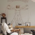 "Człowiek witruwiański" Leonardo da Vinci - tapeta ścienna