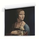 Reprodukcja obrazu Leonardo da Vinci "Dama z łasiczką" - Tapeta ścienna