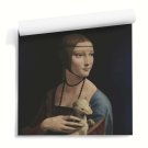 Reprodukcja obrazu Leonardo da Vinci "Dama z łasiczką" - Tapeta ścienna Reprodukcja obrazu Leonardo da Vinci "Dama z łasiczką" - Tapeta ścienna