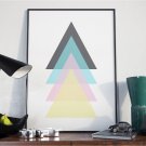 Plakat w ramie - Triangle Pastel