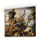 Tapeta ścienna z reprodukcją obrazu Petera Paula Rubensa "Polowanie na lisa i wilka" Tapeta ścienna z reprodukcją obrazu Petera Paula Rubensa "Polowanie na lisa i wilka"