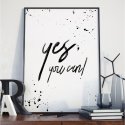 Plakat w ramie - Yes You Can