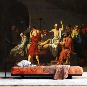 Tapeta ścienna z reprodukcją obrazu - "Śmierć Sokratesa" Jacques-Louis David