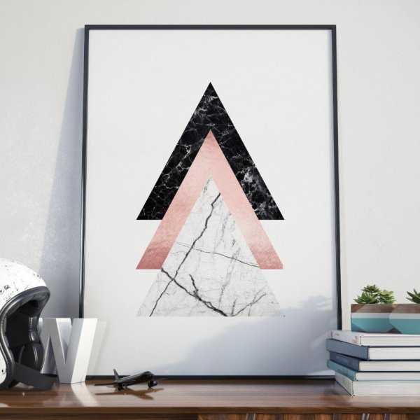 Plakat w ramie - Triple Triangle Plakat w ramie - Triple Triangle