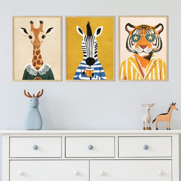 plakaty w ramach fashionable zoo