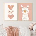 llama love zestaw plakatów