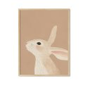 beige bunny króliczek na plakacie