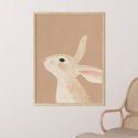 plakat dziecięcy beige bunny