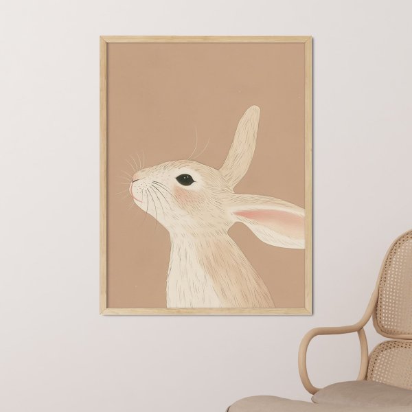 plakat dziecięcy beige bunny plakat dziecięcy beige bunny