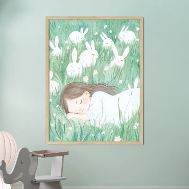 plakat dziecięcy bunny hug