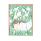 plakat z zajączkiem bunny hug
