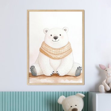 cosy bear plakat dla dzieci z misiem