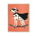 dalmatian skater plakat w ramce