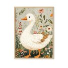 plakat w ramie floral goose