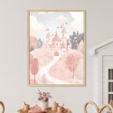plakat dziewczęcy peach castle