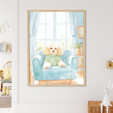 plakat dziecięcy prince poodle