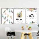 Zestaw plakatów dziecięcych - BOHO BEAR