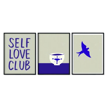 zestaw plakatów self love time