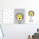 Zestaw plakatów dziecięcych - FRIEND LION