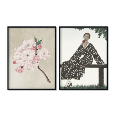 plakaty w zestawie japanese story