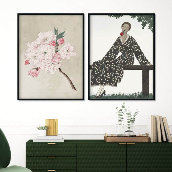 plakaty w zestawie japanese story