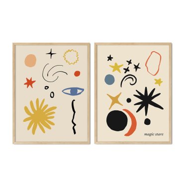 plakaty w komplecie magic stars