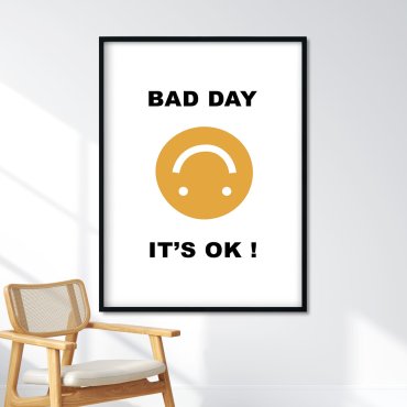 bad day plakat w ramie
