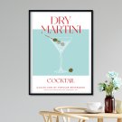 dry martini plakat z drinkiem dry martini plakat z drinkiem