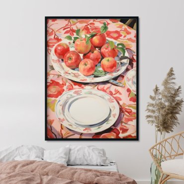 grandma apples plakat owocowy